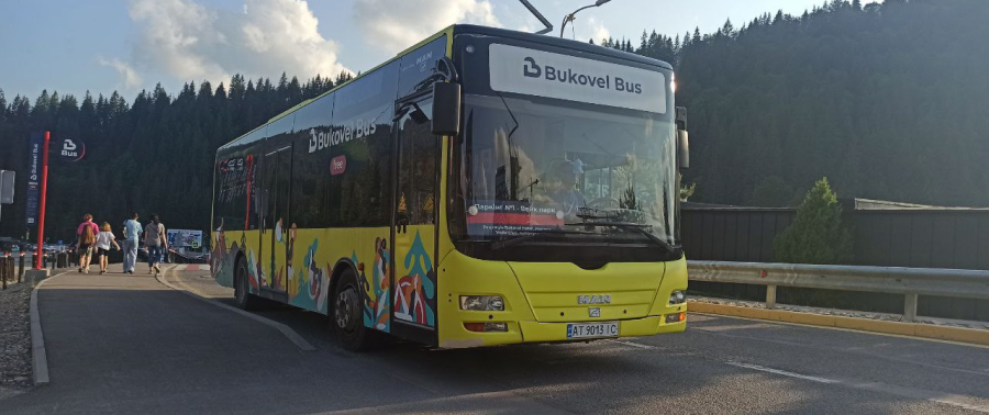 Автобуси Bukovel обладнали датчиками GPS