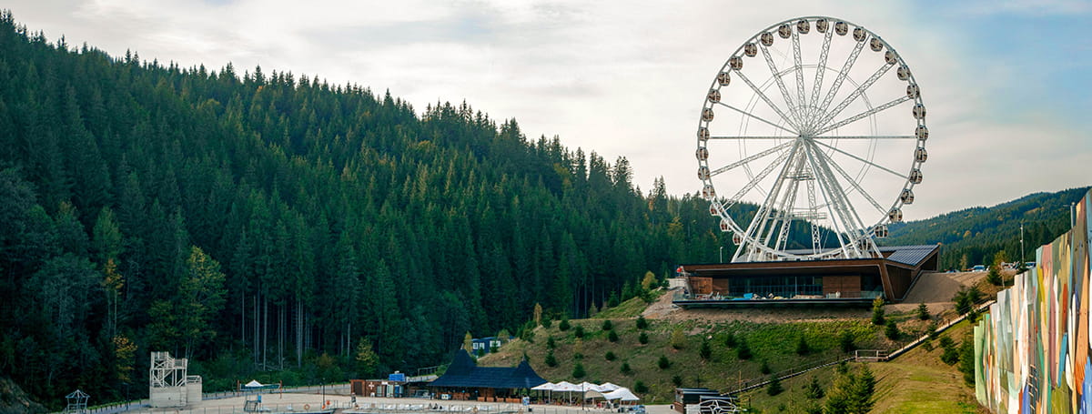 La Bukovel, roata de observare începe să funcționeze