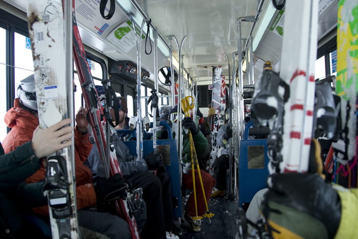 Free ski bus route