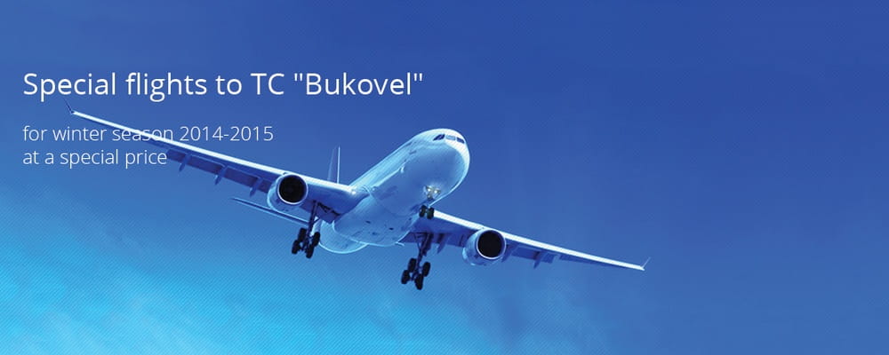 Special charter air flights by TC "Bukovel" 